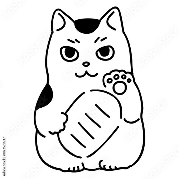 Obraz 縁起物　まねきねこ