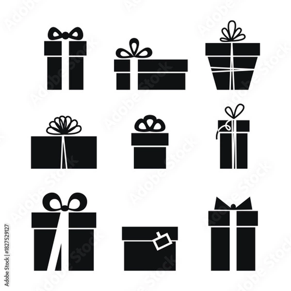 Obraz New Year's gift set, stencil