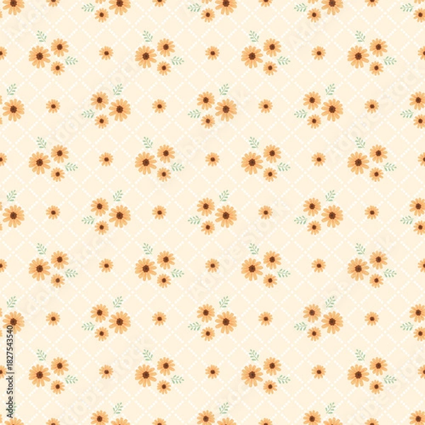 Obraz seamless background with flowers