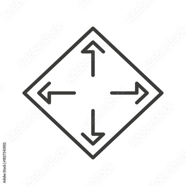 Fototapeta linear illustration of large capacity icon