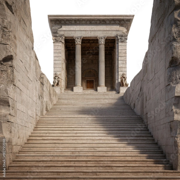 Fototapeta Ancient Structure: This architectural marvel stands as a testament to history and grandeur. Its meticulous design and classical elements evoke a sense of awe. 