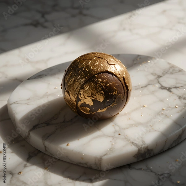 Obraz old metal globe