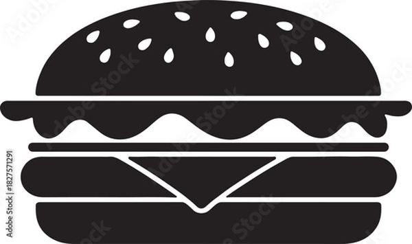 Fototapeta Vector graphic of a delicious birthday cake with colorful frosting and lit candles ready for a celebration