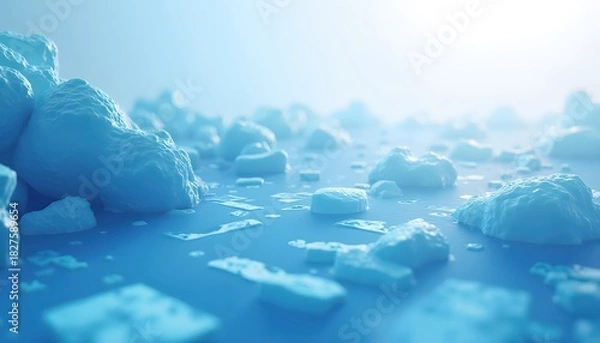 Fototapeta Aqua Gradient Composition Mixing Waves And Abstract Shapes