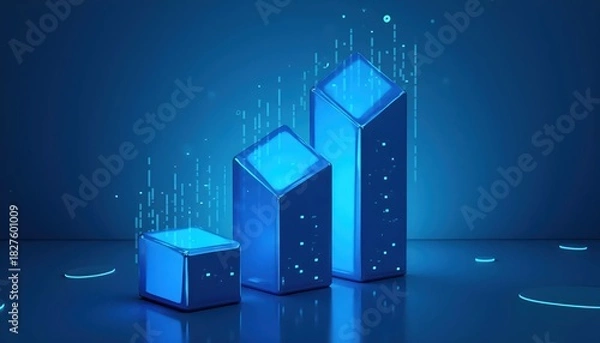 Fototapeta Corporate Tech Geometry Symbolizing Digital Innovation And Connectivity