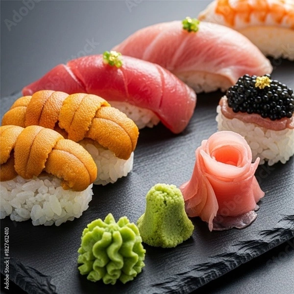 Obraz Sushi with salmon