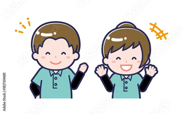 Obraz 児童支援員／2人組／男女 02