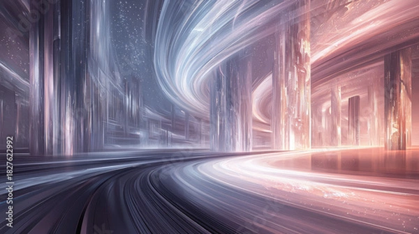 Obraz traffic in tunnel