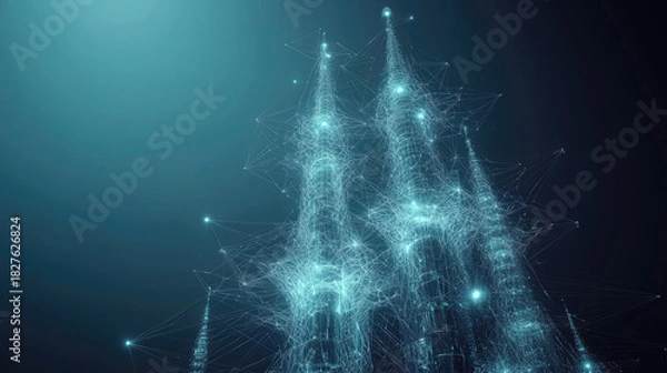 Obraz abstract christmas tree