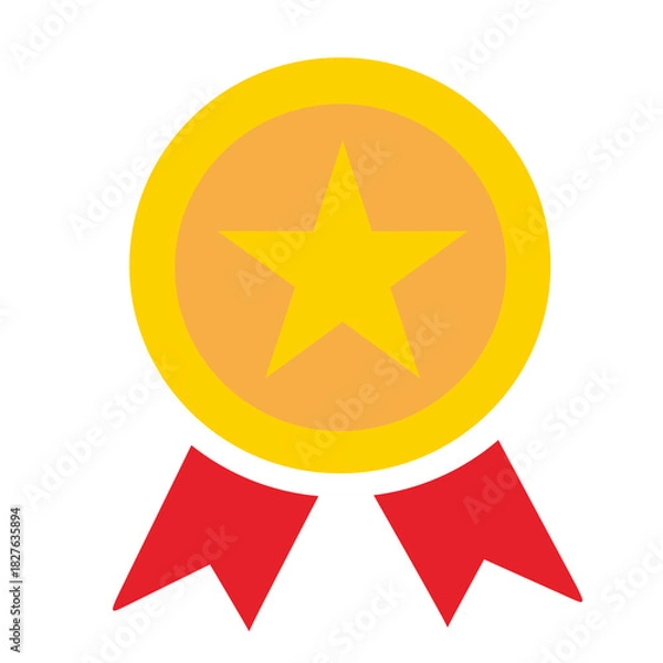 Obraz Star Inside Circle Award Medal Achievement Icon