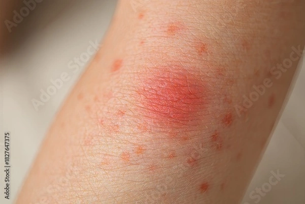 Obraz Close-up of Skin Rash and Irritation on Arm