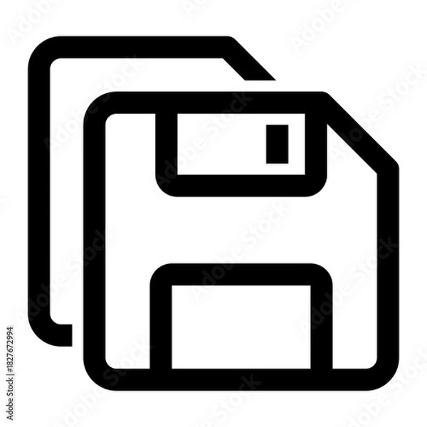 Fototapeta floppy disk icon