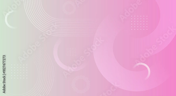 Fototapeta Abstract background with soft pink circles and smooth glowing gradients.