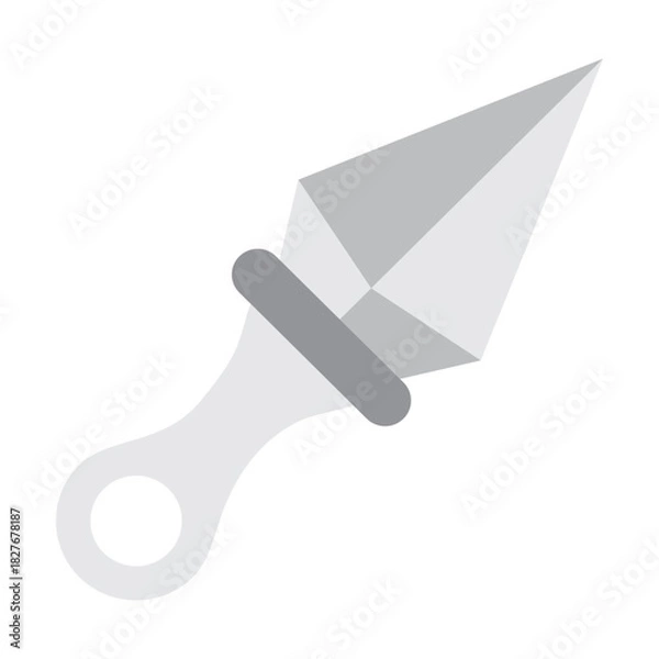 Fototapeta Throwing Knive Vector Flat Icon Design