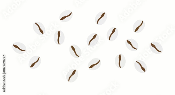 Fototapeta Cowrie Shells Divination Vector Game of Buzios Spiritual Oracle Background
