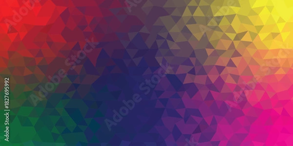 Fototapeta Vibrant Geometric Spectrum Blending Colors Into a Dynamic Abstract Harmony