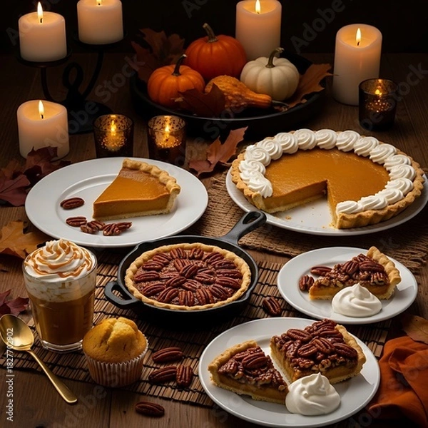 Obraz christmas table setting