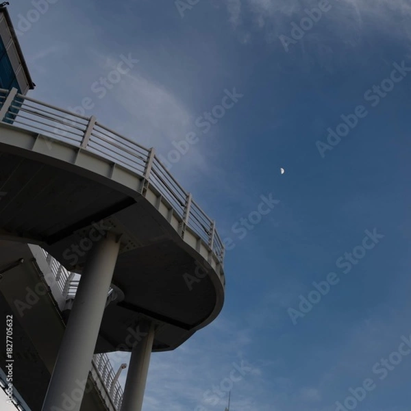 Obraz bridge and moon