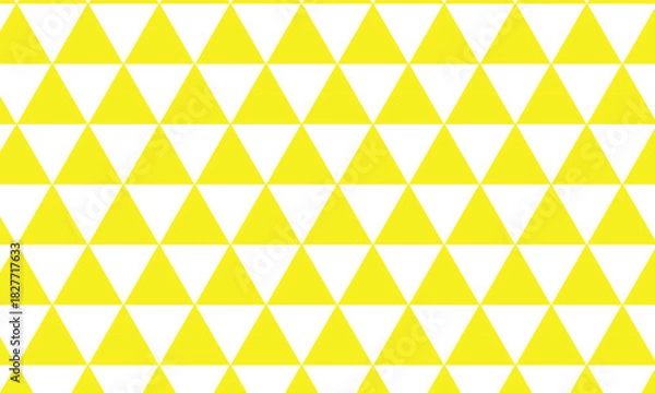 Fototapeta  abstract geometric yellow and white hipster fashion design print halftone triangle pattern