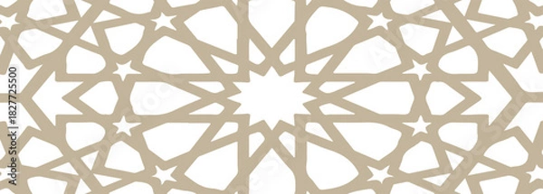 Obraz Seamless geometric pattern in authentic islamic style. ramadhan pattern.vector eps10