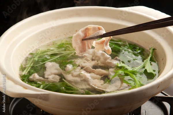 Obraz 豚肉のはりはり鍋