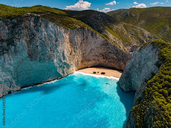 Obraz Navagio Beach in Zakynthos, Greece
