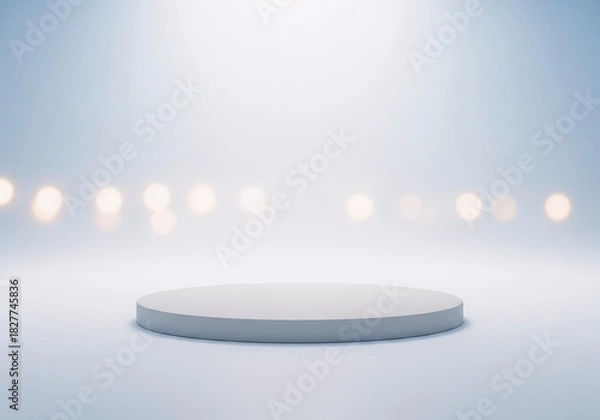 Fototapeta White Podium Soft Light