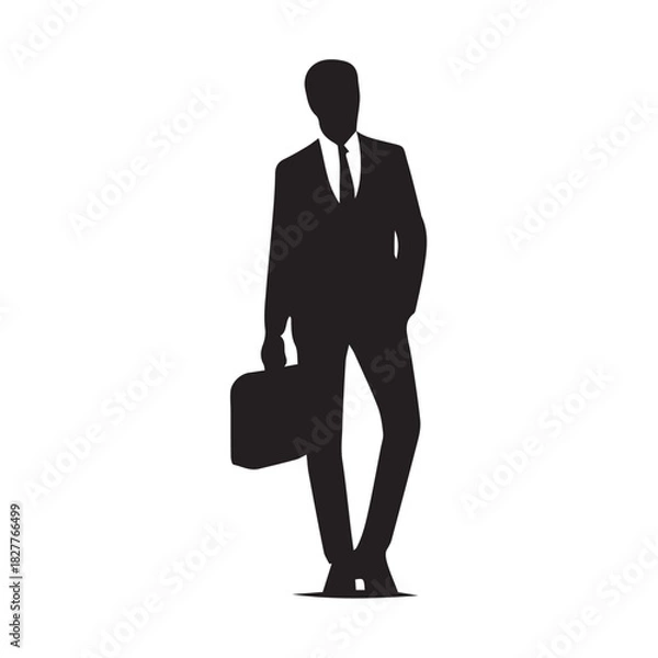 Obraz businessman with briefcase