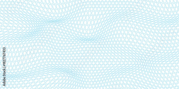 Fototapeta Abstract blue geometric hipster fashion design print halftone triangle pattern