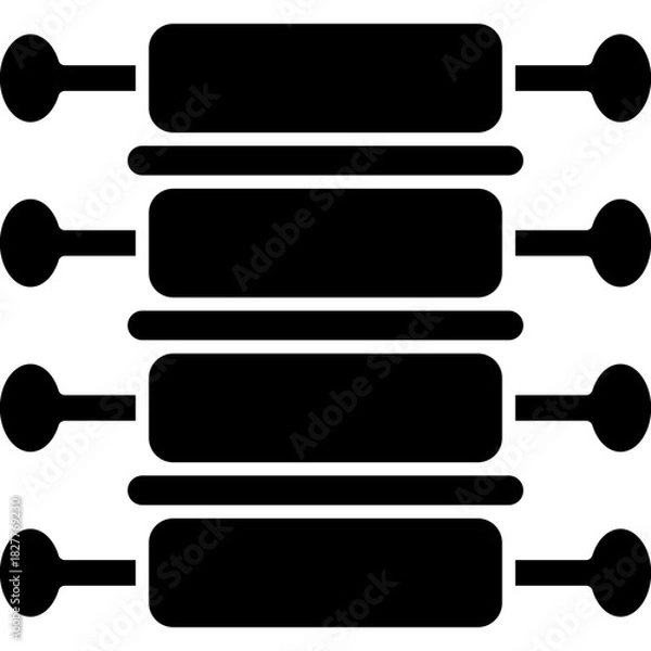 Obraz Osteochondrosis Icon Vector Element