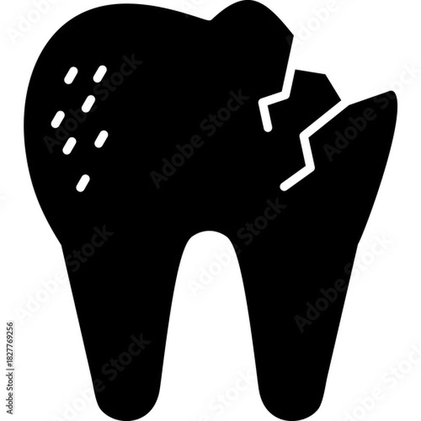 Obraz Caries Icon Vector Element
