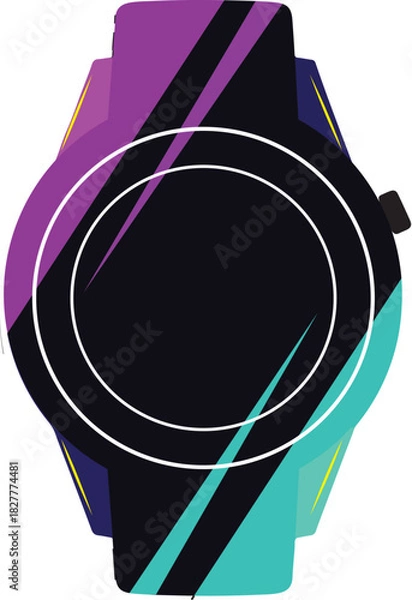 Obraz A futuristic vector watch design