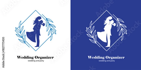 Obraz Premium Wedding Planner Logo with Ornamental Frame