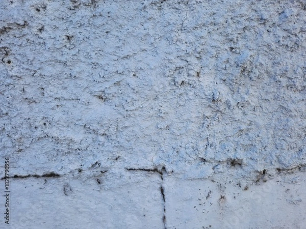 Obraz Texture of old rustic wall covered with gray stucco plaster