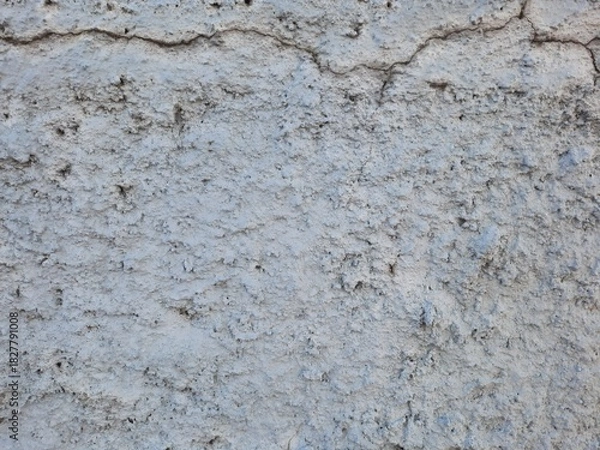 Obraz Texture of old rustic wall covered with gray stucco plaster