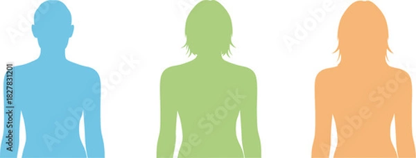 Obraz Diverse women silhouettes stylish design for your business