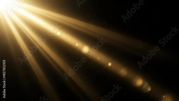 Fototapeta Radiant golden light streaming down from above