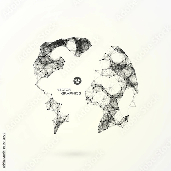 Fototapeta abstract vector globe