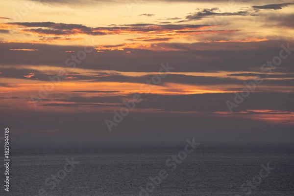 Obraz 붉게 물든 아름다운 하늘