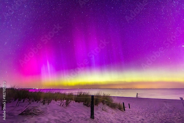 Obraz polarlicht an der ostsee