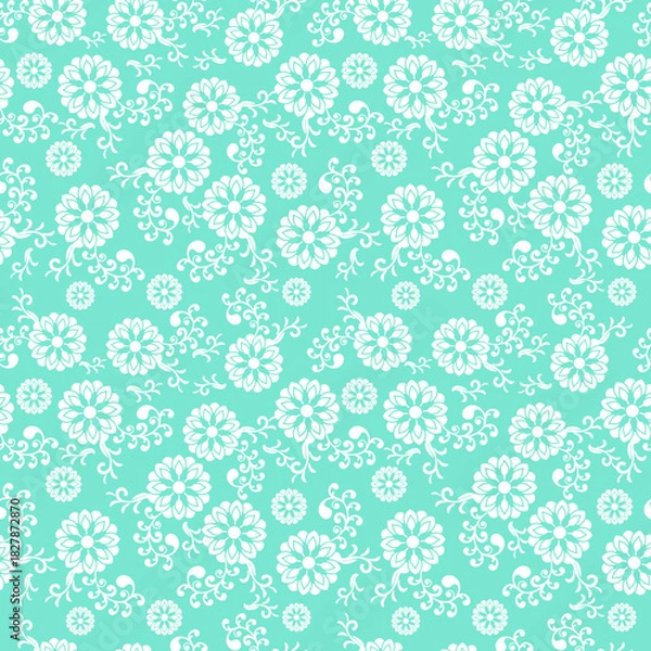 Fototapeta seamless pattern with flowers