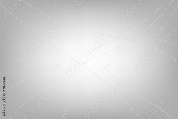 Fototapeta Abstract gray gradient background intersecting subtle lines curves minimalist design technology