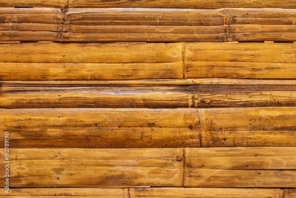 Fototapeta Bamboo wooden surface texture as background