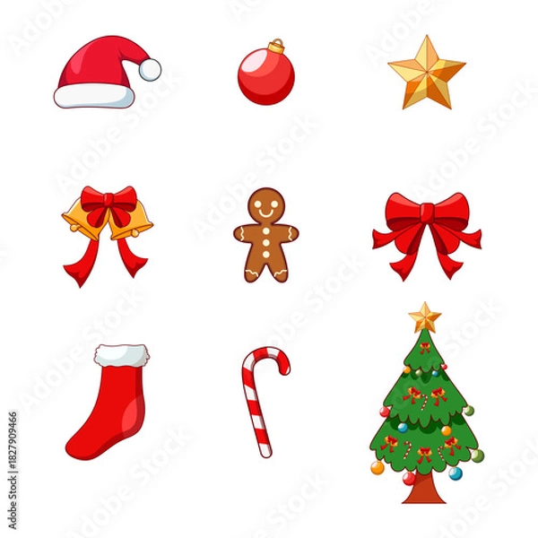 Obraz Christmas Icon Set