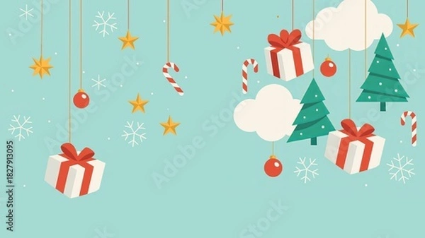 Obraz christmas greeting card