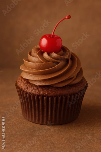 Obraz cherry cupcake