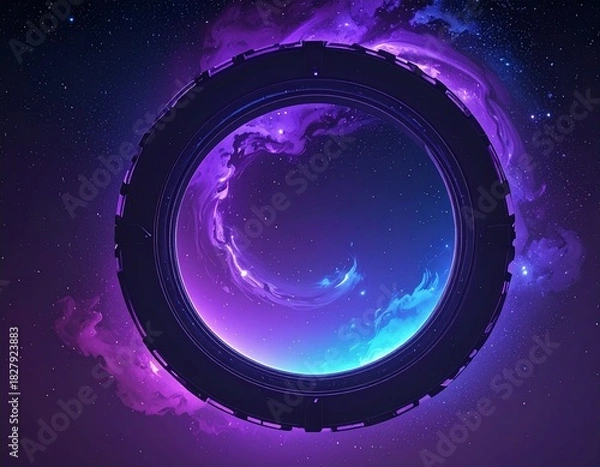 Obraz “Celestial Gateway: Portal Through the Nebula”