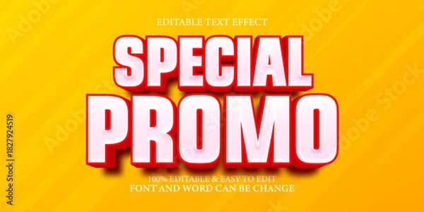 Obraz Editable Text Effect: Special Promo Banner