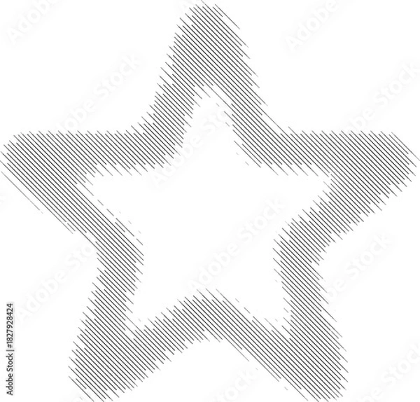 Obraz A4 hatched frame