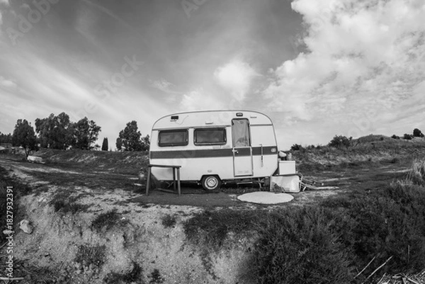 Fototapeta roulotte